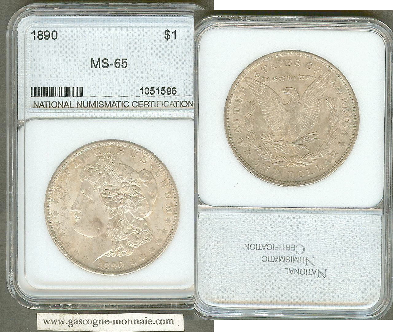 USA $1 Morgan 1890 Unc